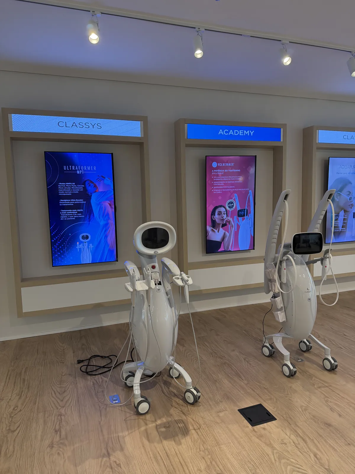CLASSYS Academy training floor in Sao Paulo with Ultraformer MPT and Volnewmer systems